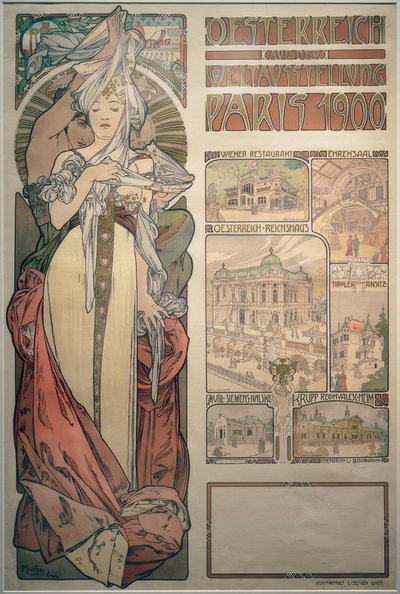 Ausztria a párizsi világkiállításon 1900-ban alkotó: Alphonse Mucha