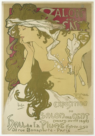 Salon des Cent, A Salon des Cent XX. kiállítása, 1896. március-április alkotó: Alphonse Mucha