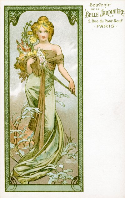 „Tavasz”, 1896 alkotó: Alphonse Mucha