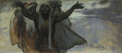 Tanulmány a szláv eposzhoz alkotó: Alphonse Mucha