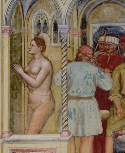 Santa Lucia mártíromsága (freskó) alkotó: Altichiero da Zevio