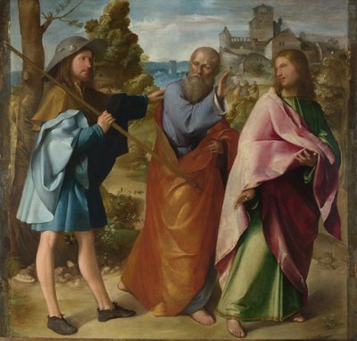 Az emmauszi út c. 1516 alkotó: Altobello Melone