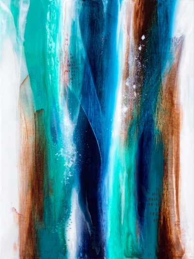 Áradó kékek és barnák alkotó: Alyson Storms