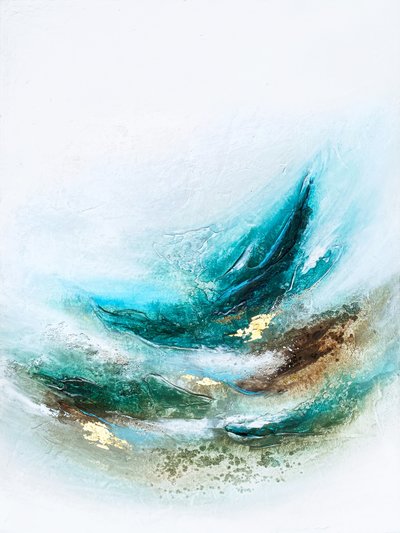 Folyékony türkiz-arany alkotó: Alyson Storms