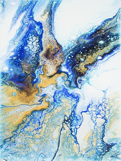 Arany-kék áramlás alkotó: Alyson Storms