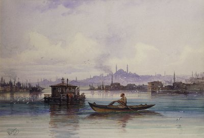 A Boszporuszon, 1865 alkotó: Amadeo Preziosi
