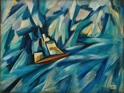 Vitorlás, 1914 körül (olaj, vászon) alkotó: Amadeu de Souza-Cardoso