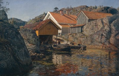 Sziklák között, Mol, Nye-Hellesund alkotó: Amaldus Nielsen