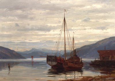 Norvég  Balestrand-i párt Balestrand-i párt alkotó: Amaldus Nielsen