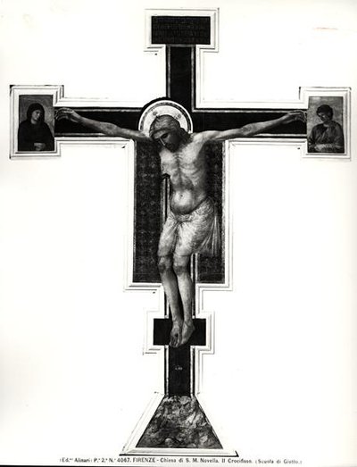 A keresztre feszítés (tempera a panelen) (f/w fotó) alkotó: Ambrogio Bondone (school of) Giotto