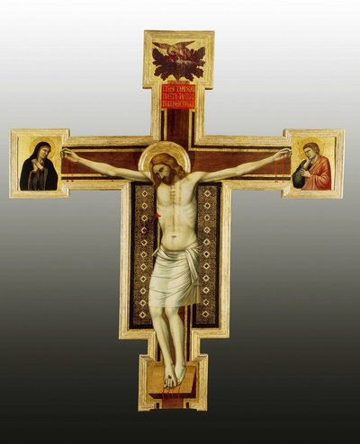 Keresztre feszítés, 14. század Festmény Giotto műhelyéből (1266-1337) San Felice in Piazza, Firenze Olaj, fa © Battaglini / Leemage alkotó: Ambrogio Bondone (workshop) Giotto
