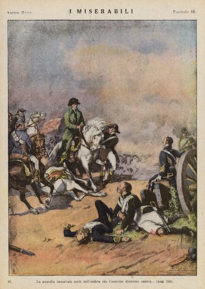 Illusztráció Victor Hugo Les Miserables című művéhez (színes litográfia) alkotó: Ambrogio Lombardi