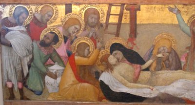Ambrogio lorenzetti, madonna a gyermekkel és a szentek m. maddalena és marta, compianto, 02 alkotó: Ambrogio Lorenzetti