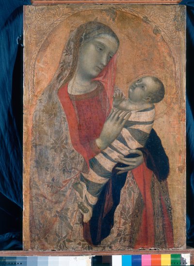 Madonna és gyermeke, 1320-23 alkotó: Ambrogio Lorenzetti