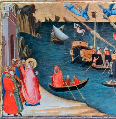 Szent Miklós megmenti Mirát az éhínségtől, 1327-1332 alkotó: Ambrogio Lorenzetti