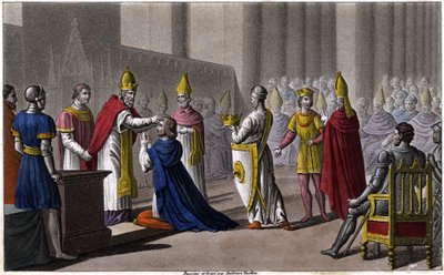 II. Lajost másodszor is felszentelte a Troyes-i zsinaton VIII. János 879-ben. Tervezte és metszett Ambroise Tardieu 1825-ben. alkotó: Ambroise Tardieu