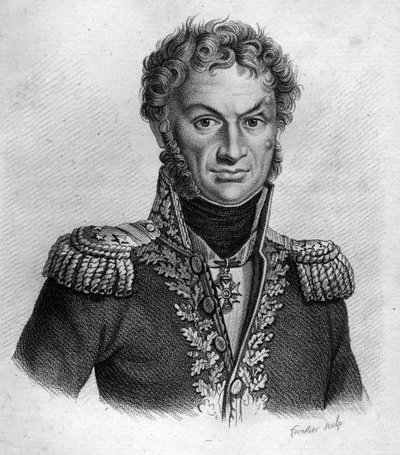 Pierre Cambronne (1770-1842), francia tábornok- „Francia tábornokok portréi a franciák győzelmei és hódításai nyomán” c. Ambroise Tardieu metszete 1818-ban. Stella Collection. alkotó: Ambroise Tardieu