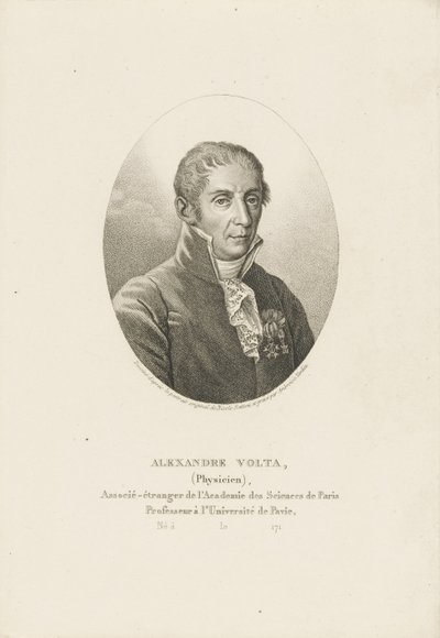 Alessandro Volta portréja 1745-1827, kb. 1820. alkotó: Ambroise Tardieu