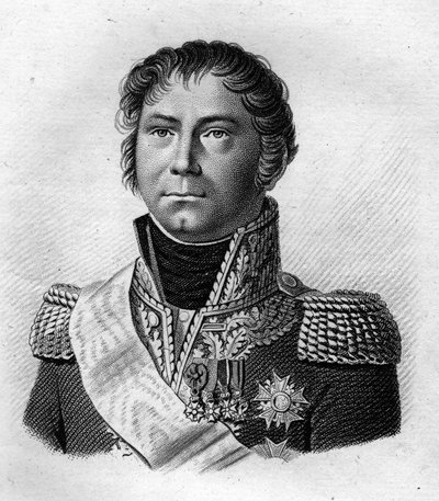 Becker tábornok portréja, aki 1815-ben elkísérte I. Napóleont a 100 nap után a Szent Ilonához való beszállás helyére.a „Portraits des Général Français”-ban”. Ambroise Tardieu metszete 1818-ban. Stella Collection alkotó: Ambroise Tardieu