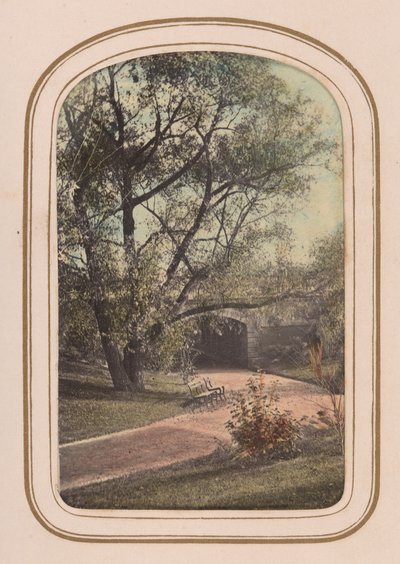 Carte-de-visite album a Central Park kilátásairól, 1860-as évek. alkotó: Ambrose Jackson