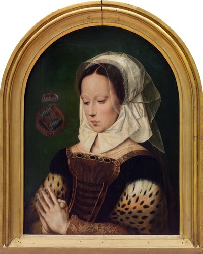 Woman at Prayers (olaj a panelen) alkotó: Ambrosius (after) Benson