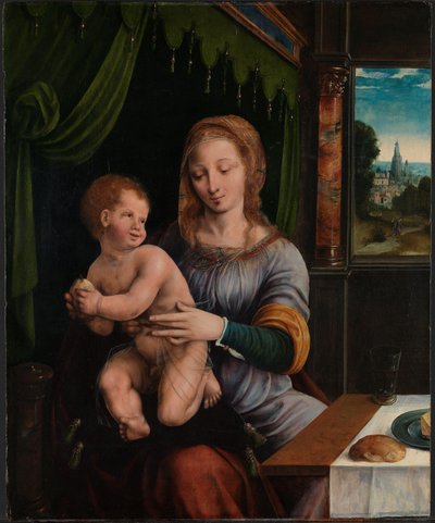 Madonna és gyermeke alkotó: Ambrosius (attr. to) Benson