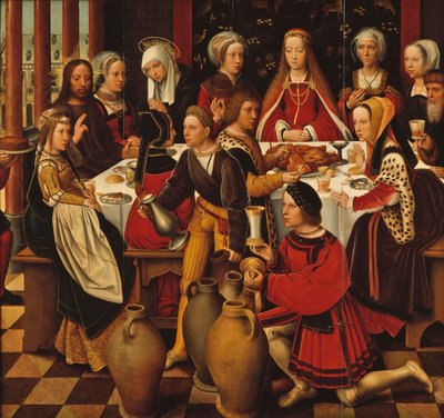 Az esküvő Kánában, 1530-50 körül alkotó: Ambrosius Benson