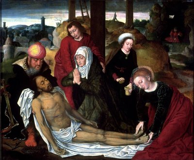 A siralom a halott Krisztus felett alkotó: Ambrosius Benson