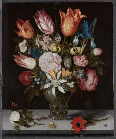 Virágok egy pohárban alkotó: Ambrosius Bosschaert
