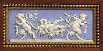 Panel egy Napoleon III konzolról Jacob módjára, Maison Millet, Párizs, 1865 körül (ormolura szerelt jáspisáru, mahagóni és intarzia) (részlet a 362841-ből) alkotó: Ambrosius the Elder Bosschaert