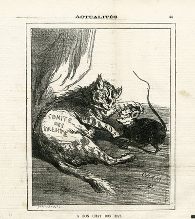 Illusztráció Chamről (1819-1879) Le Charivariban alkotó: Amédée de Noé
