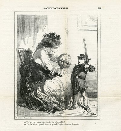 Illusztráció Chamről (1819-1879) Le Charivariban alkotó: Amédée de Noé