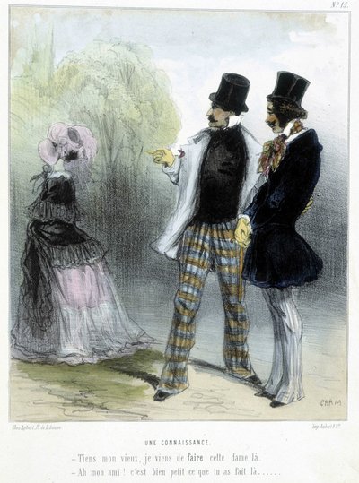 Egy ismerős – Cham „” Madeleines”-jében, 1870-1880 alkotó: Amédée de Noé