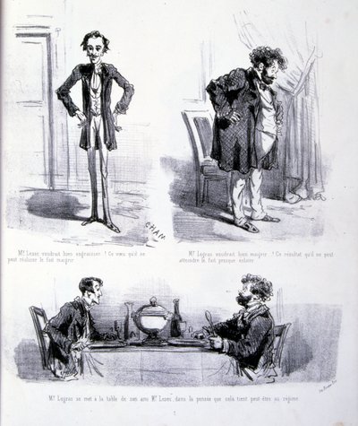 illusztráció: A hizlalás és a fogyás művészete alkotó: Amédée de Noé