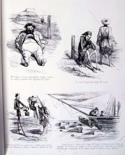 illusztráció: A hizlalás és a fogyás művészete alkotó: Amédée de Noé
