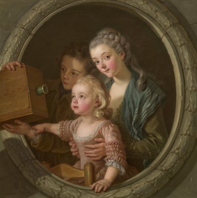 A Camera Obscura, 1764. alkotó: Amédée van Loo