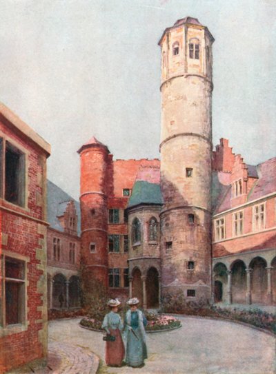 Az Arriere Faucille (Achter Sikkel), Gent (színes litográfia) alkotó: Amedee (after) Forestier