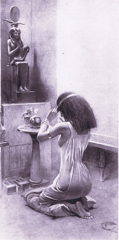 Egy egyiptomi nő áhítatán, 1925 alkotó: Amedee Forestier