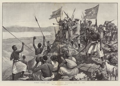 A Nyanza Albert-tó első látképe, 1887. december 13. alkotó: Amedee Forestier