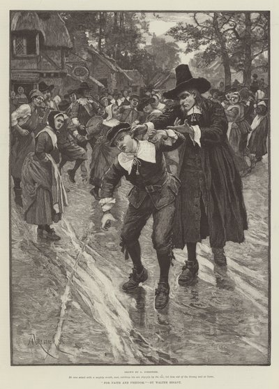 A hitért és szabadságért, Walter Besant alkotó: Amedee Forestier