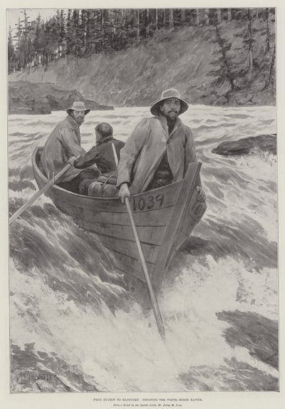 Eustontól Klondike-ig, a White-Horse Rapids lövészetében alkotó: Amedee Forestier