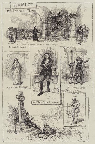 Hamlet a Hercegnő Színházban alkotó: Amedee Forestier