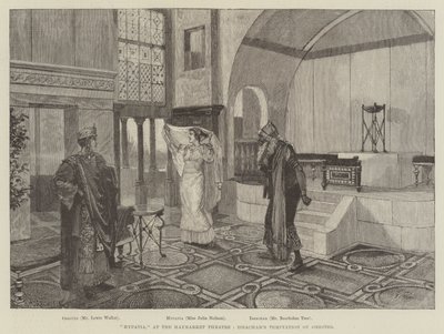 Hypatia, a Haymarket Színházban, Issachar: Oresztész megkísértése alkotó: Amedee Forestier