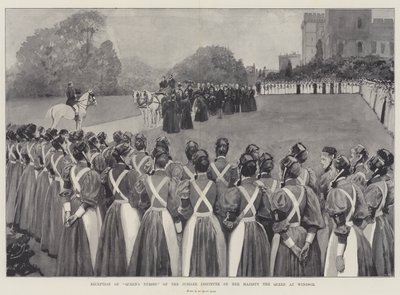 A Jubilee Institute királynő ápolóinak fogadása a Windsori Királynő Őfelsége által alkotó: Amedee Forestier
