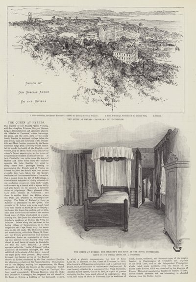 A királynő Hyeresben alkotó: Amedee Forestier