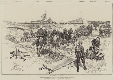 A Soudan Frontier Conflict, a ginnis-i csata december 30-án alkotó: Amedee Forestier