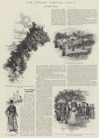 A csavargó ismét külföldön, írta Mark Twain alkotó: Amedee Forestier