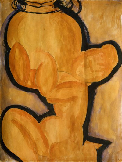 Kariatida vázával, 1913-14 körül alkotó: Amedeo Modigliani