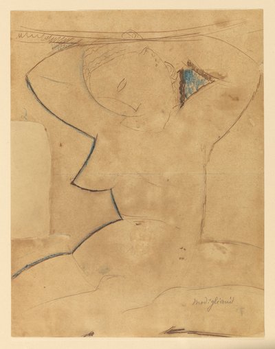 Caryatide au Sein Pointu (Caryatid hegyes mellű) alkotó: Amedeo Modigliani