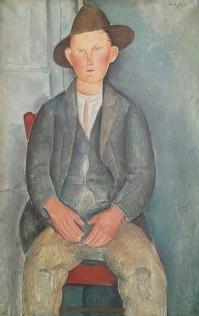 A kis gazda. 1918 körül alkotó: Amedeo Modigliani